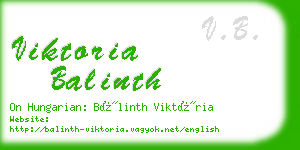 viktoria balinth business card